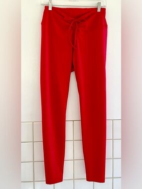 PINK ACTIVE Women's Red High-Rise Drawstring Leggings  Sz: L  NWOT